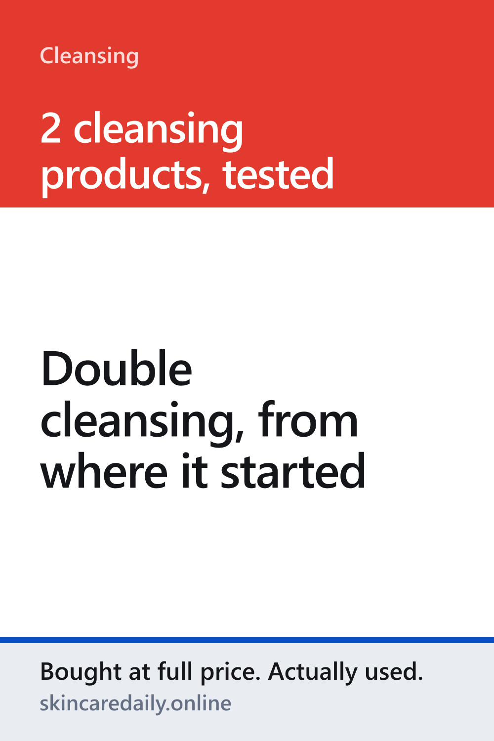 Double cleansing, from where it started — pin 3